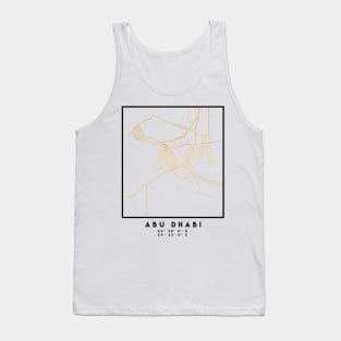 ABU DHABI CITY STREET MAP ART Tank Top